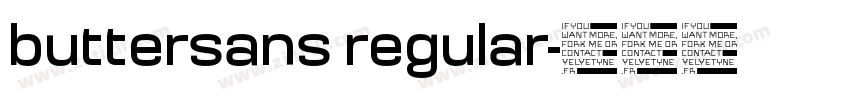 buttersans regular字体转换